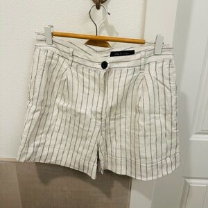 Rag & Bone Women's Cream Striped Shorts